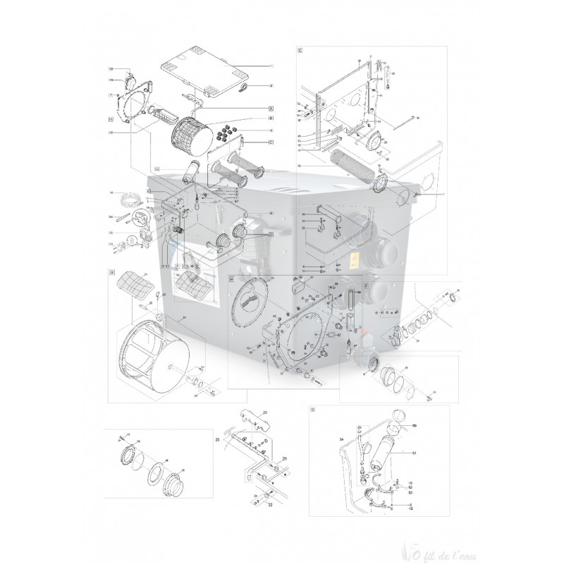 Pièces détachées pour ProfiClear Premium Compact-L gravitaire Oase